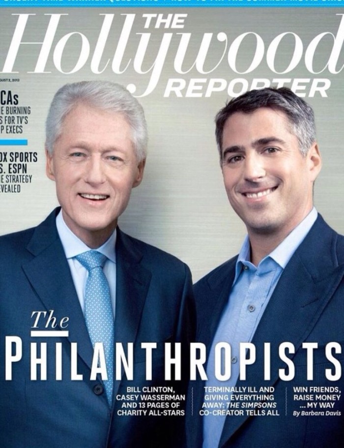 The Hollywood Reporter: Bill Clinton and Casey Wasserman Reveal Secrets of Their Friendship, Philanthropic Bond